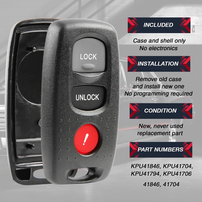 fits Mazda 3 / Mazda 6 Key Fob Keyless Entry