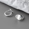 SLUYNZ Sterling Silver Disc Hoop Earrings for Women Minimalist Small