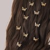 30 Pcs Hair Clips Gold Butterfly Mini Hair Claw Hollow