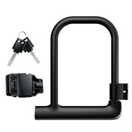 Windone E Bike U Lock with Keys,6in Length Waterproof Security Bicycle Locker Lock Heavy Duty Anti Theft for Motorcycle & Scooter with Sturdy Mounting Bracket,candado para bicicletas