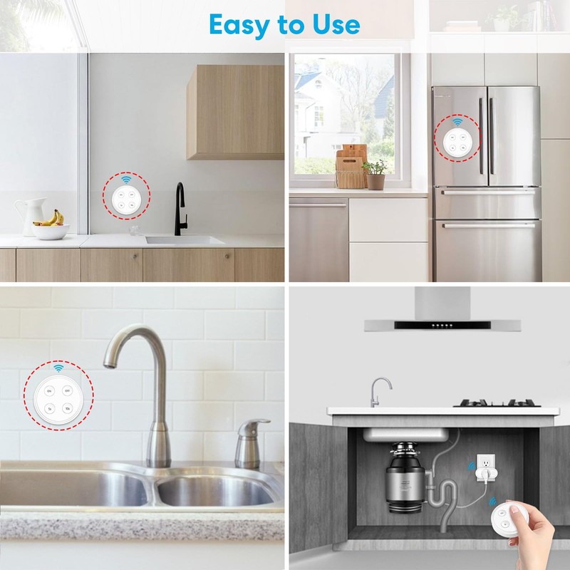 didikit Garbage Disposal Wireless Switch Kit, Sink Top Waste Disposal