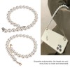 2Pcs Pearl Bead Bag Chain 60cm Workmanship Easily Install Detachable
