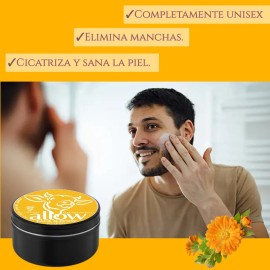 Crema Facial Sebo Bovino Calendula Cicatrizante Antiacne 60m Todo Tipo De Piel Día/noche