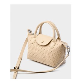 Mini Lightweight Leather Women's top Handle Handbag Fashion Travel Daily Satchel (Silver)