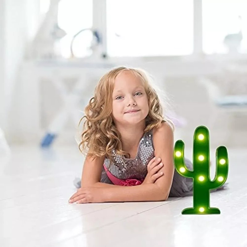Cactus Led Decoración Fiesta Hogar Adorno