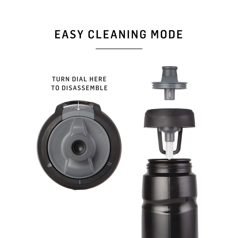 BlenderBottle Halex Squeeze Drinking Bottle for Cycling & Sport, BPA