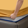 Fitted Sheet 25CM Deep Bed Sheet Single Size 90X190CM Ochre