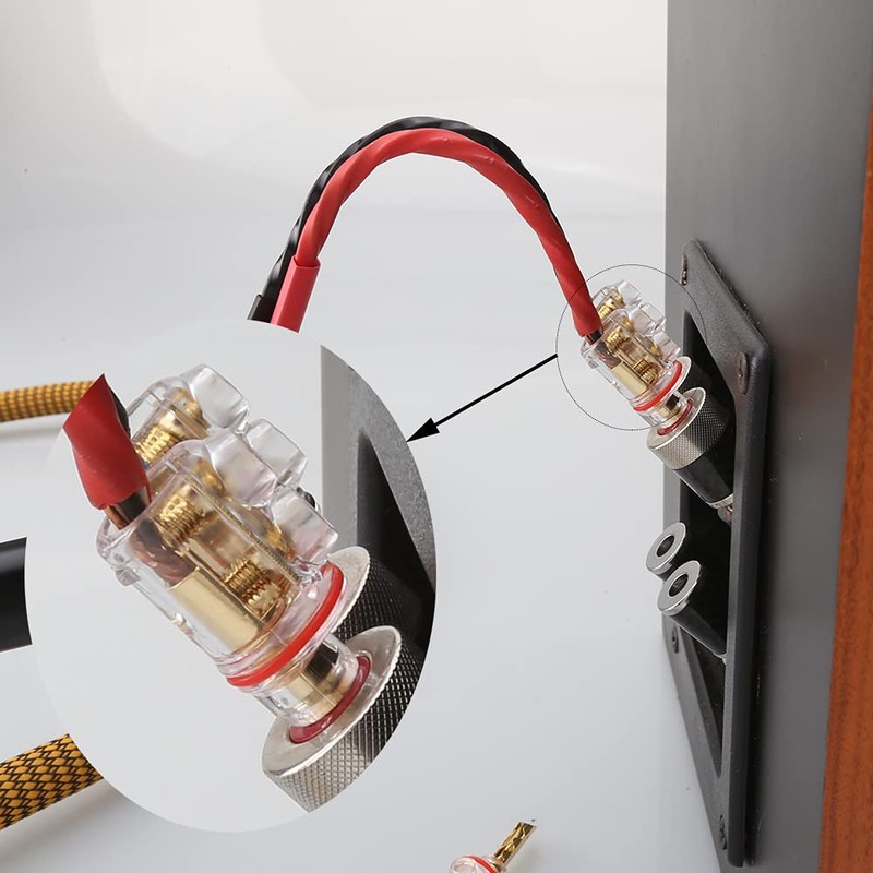 Viborg Audiocrast 4X HiFi Speaker Banana Plug Connectors 4MM BFA