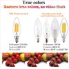 LiteHistory Dimmable B10 led Bulb 6W Equal 60W led Candelabra