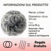 JJstar Chignon Parrucche Capelli Grandi Posticci Ricci Ondulati Capelli Naturali
