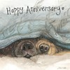 Alex Clark Happy Anniversary Dog Snouts Card
