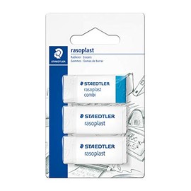 Staedtler 526-S BK3D Eraser Blister Card with 2 Pieces of rasoplast