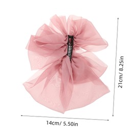 VICASKY 4pcs Elegant French Bowknot Banana Hair Clips Comfortable Multi Layer Ponytail Holders for All Hair Types Stylish Barrettes for Daily Wear