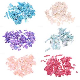 6 cajas, pieza de concha, decoración 3D para decoración de uñas, bricolaje, perla colorida, rebanada metálica, belleza, purpurina, lentejuelas, calcomanías, herramientas de manicura