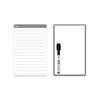 Quartet Mini Magnetic Dry-Erase Boards, Blank Surface and Lined Surface,