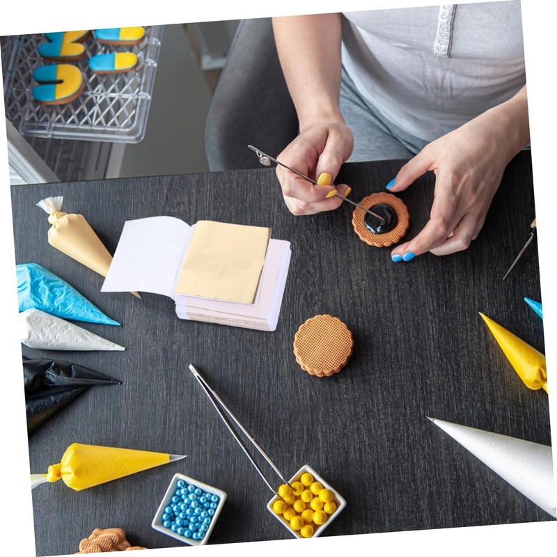 KONTONTY Leaf Sheets 100pcs Foil Sheets for Craft Leaf Paint