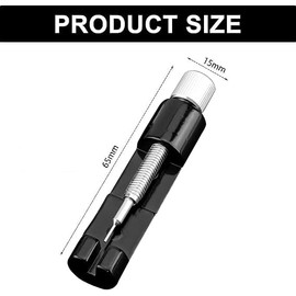 Trifletopia 2 Sets Watch Link Remover Kit - Adjustable Strap Removal Tool - Watch Band Sizing Tool with Extra Pins - Portable Watch Repair Tool for Resizing (Black)