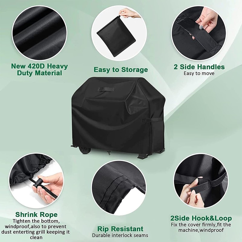 420D Oxford Fabric Waterproof BBQ Grill Cover Heavy Duty Waterproof