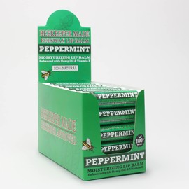 Beekeeper Made Beeswax Bulk Lip Balm, 40 Count Peppermint | For Men, Women, and Children. Great for Gifts, Showers, & More
