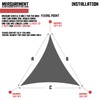 TANG 20' x 20' x 20' Sun Shade Sail Equilateral