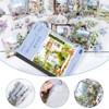 MIANRUII 18-Piece Watercolour Paris Scrapbook Sticker Set - Floral Window