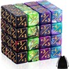 48 Pieces D6 Cube Loyalty Dice Counters Token with 2