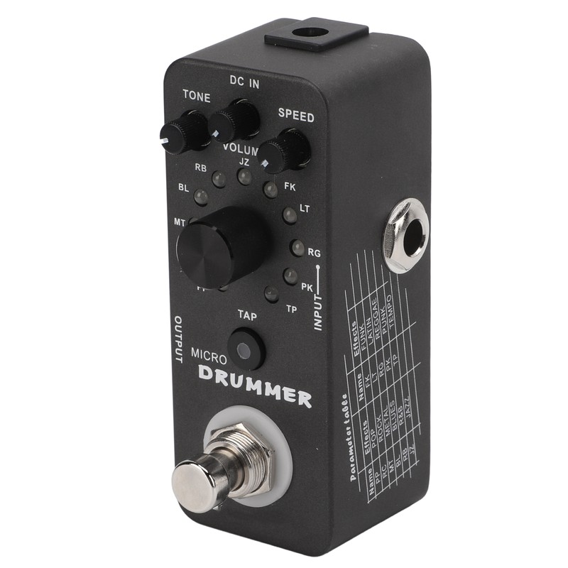 Drum Machine Pedal 121 Drum Loops Electric Guitar Monoblock Effect