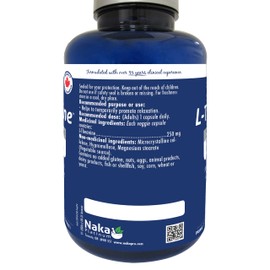 Naka Platinum L-Theanine, 250mg, Promotes Relaxation (210 vcaps)