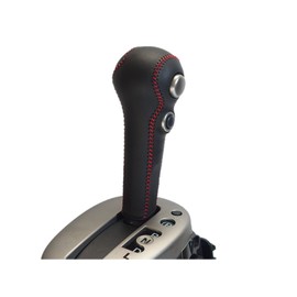 Tricolor EX 1BK3N22B1B1R E12 Notebook, YE15 Juke K13 March, Black Leather x Red Stitching, 3N-22 DIY Shift Knob, Genuine Leather Replacement Kit