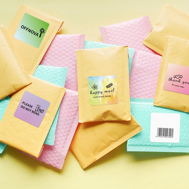 Yeachlaing 2"x2" White Square Thermal Label Stickers,Self-Adhesive Square Direct Thermal