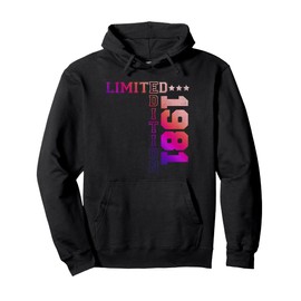1981 Retro 1981 Vintage 1981 Limited Edition Pullover Hoodie