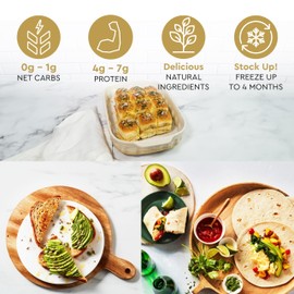 Hero Bread Hero Hits Bundle — 0g Net Carb Hawaiian Rolls, Tortillas & 1g Net Carb Seeded Bread | 0g Sugar, High Fiber, 100 Calories per serving | Net Low Carb & Keto-Friendly