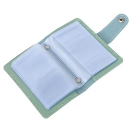 Valicaer Credit Card Holder for Men and Women Card Holder Business Card Holder with 24 Compartments Soft Leather Wallet with Card Sleeves ID Organiser Card Case, Green, Bi-fold