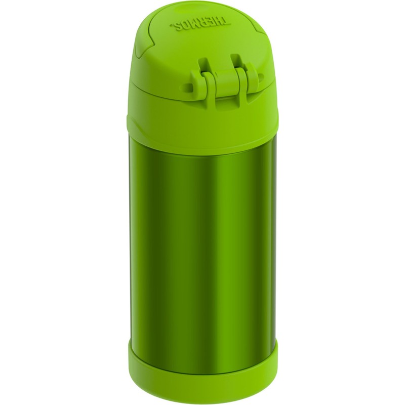 355ml FUNtainer Vacuum Insulated Drink Bottle - Lime Green