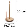 Natural Wood Kitchen Roll Holder - Sustainable and Durable -