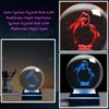 ALEENFOON 3D Dolphin Figure Crystal Ball with LED Colourful Night