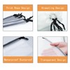 HUJYO 12 Pcs Clear Shoe Bags for Travel,11.8in X 15.7in