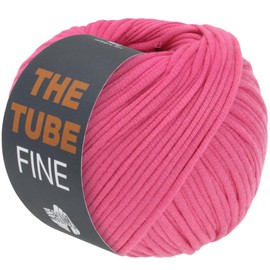LANA GROSSA The Tube Fine Thin Filled Cotton Tube Band - Ideal for Decorative Items & Bags | Hand Knitting Yarn Made of Cotton & Polyamide | 100 g Wool for Knitting & Crocheting | 140 m Yarn