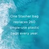 Stasher Reusable Silicone Storage Bag, Food Storage Container, Microwave and