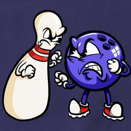 CafePress Pin Vs Bowling Ball Bowling Alley Bowler Bow Kitchen Apron with Pockets, Grilling Apron, Baking Apron