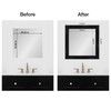 Amanti Art Mirror Makeover 20x20 Bathroom Mirror Frame Border Kit,