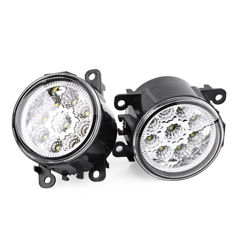 9 LED Car Round Front Fog Lamp DRL Daytime Running