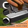 MOASKER Grease Catcher with Aluminum Foil Drip Pan Liners for