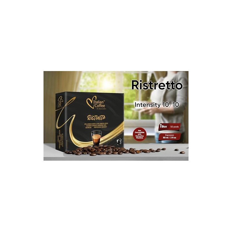 Italian Coffee for Espresso Lovers pods compatible with PRO Professional