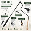 DEPURE Flirt Pole for Dogs,Heavy Duty Interactive Chase & Rope
