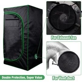 2 Pcs Grow Tents Vent Cover - 6" Dustproof Duct Filter Vent Covers with Elastic Band and Fixed Buckle for Plant Grow Tent Accessories