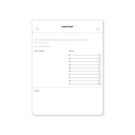 russell+hazel Drafters Tablet Refill Noire, 100 Sheets, white (51197)