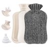 Premium Knitted Cover for Hot Water Bottle, ilauke Hot Water