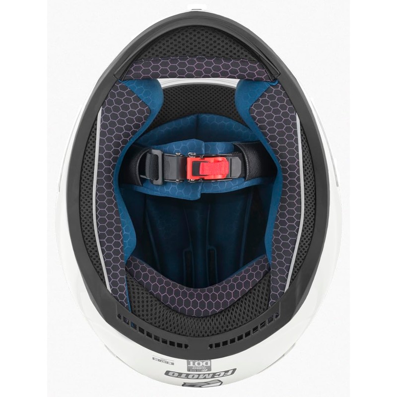 FC-Moto FF114B Helmet, White, L