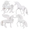 SUPVOX 4Pcs Unicorn Painting DIY Art Craft Figurines for Creative